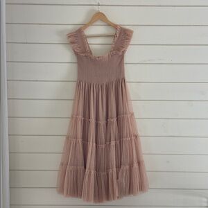 Hill House Home Blush Glitter Tulle Ellie Nap Dress size S